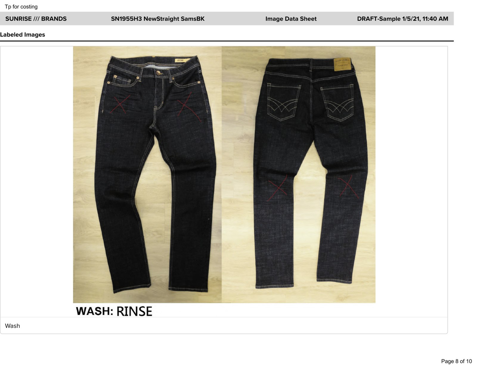 Wash standard: black rinse